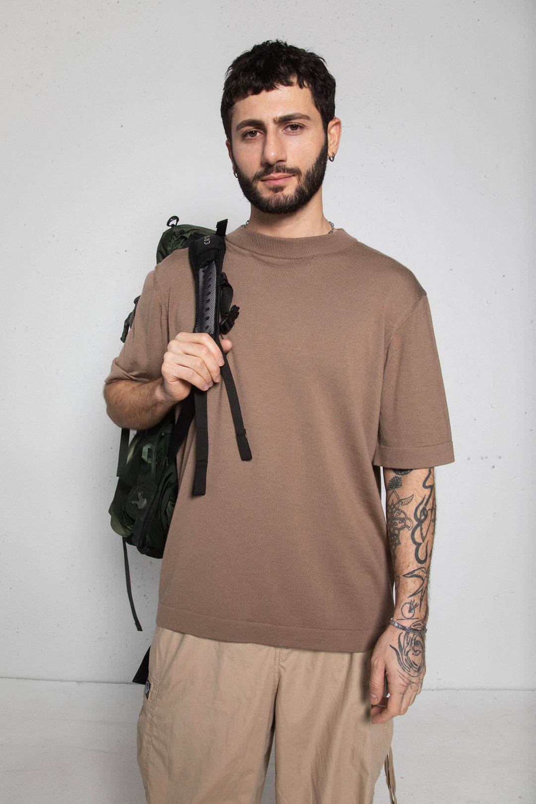 TRUFFLE EXTRA FINE MERINO WOOL T-SHIRT for lovers and trees 