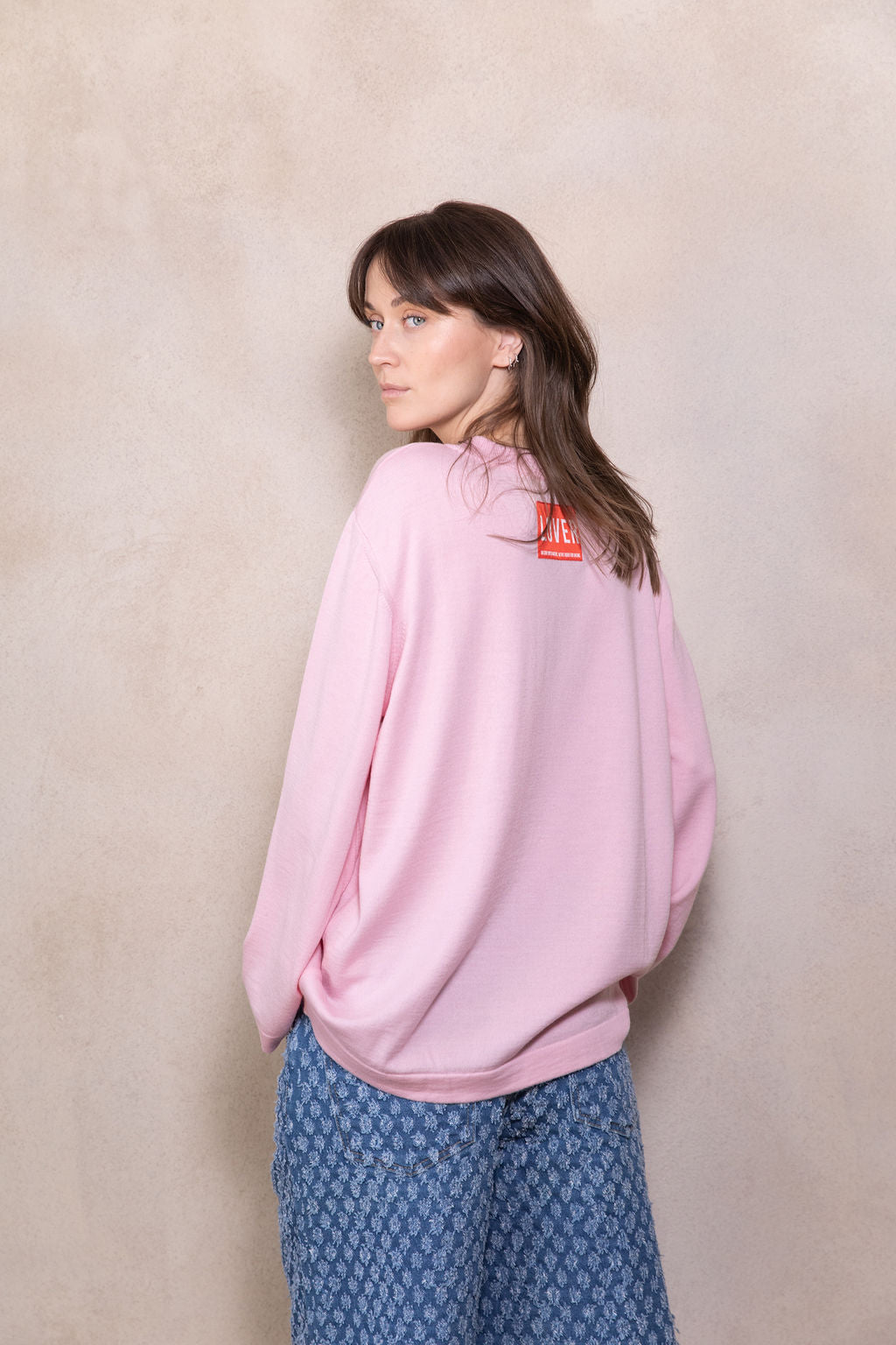 BABY PINK EXTRA FINE MERINO WOOL SHIRT