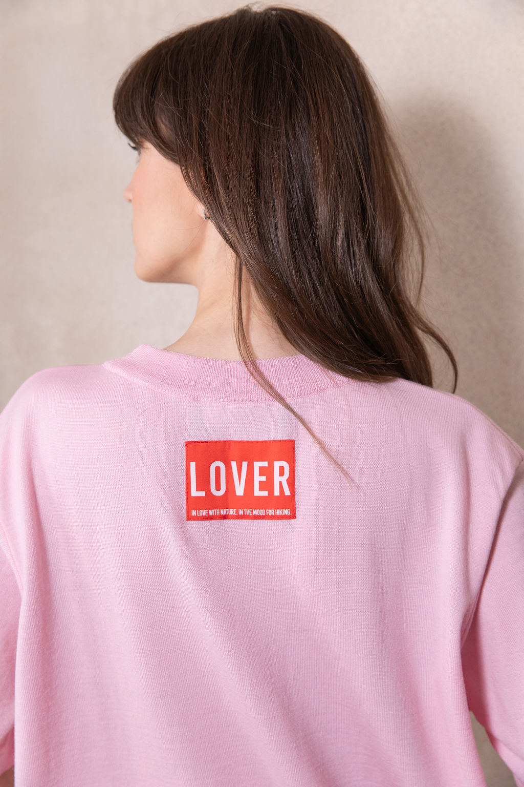 BABY PINK EXTRA FINE MERINO WOOL T-SHIRT