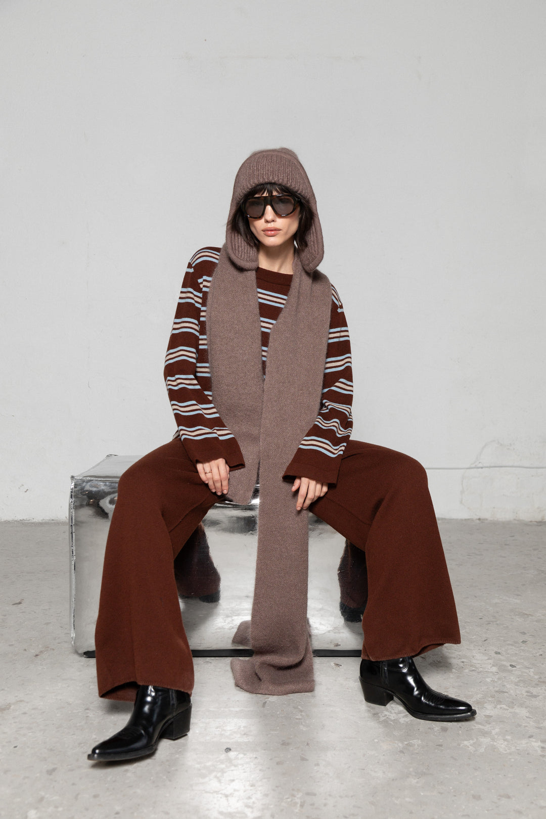 MOHAIR AND SILK SCARF