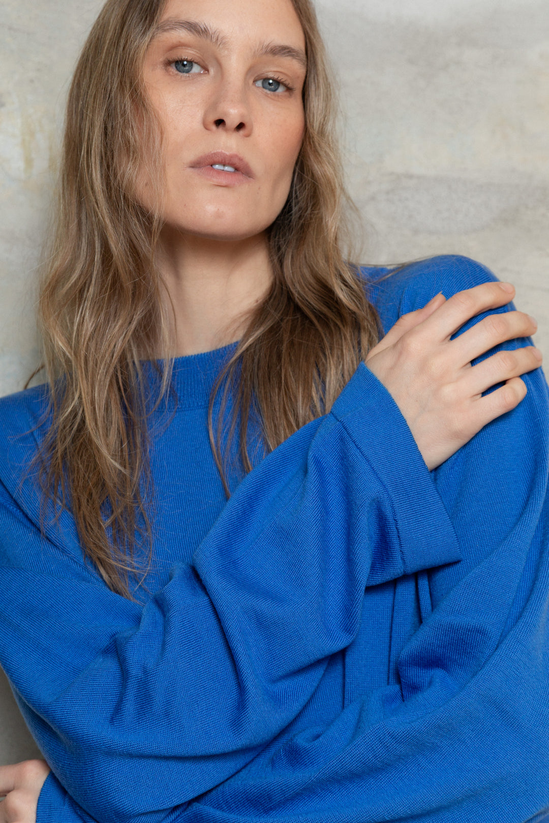 ELECTRIC BLUE EXTRA FINE MERINO WOOL SHIRT