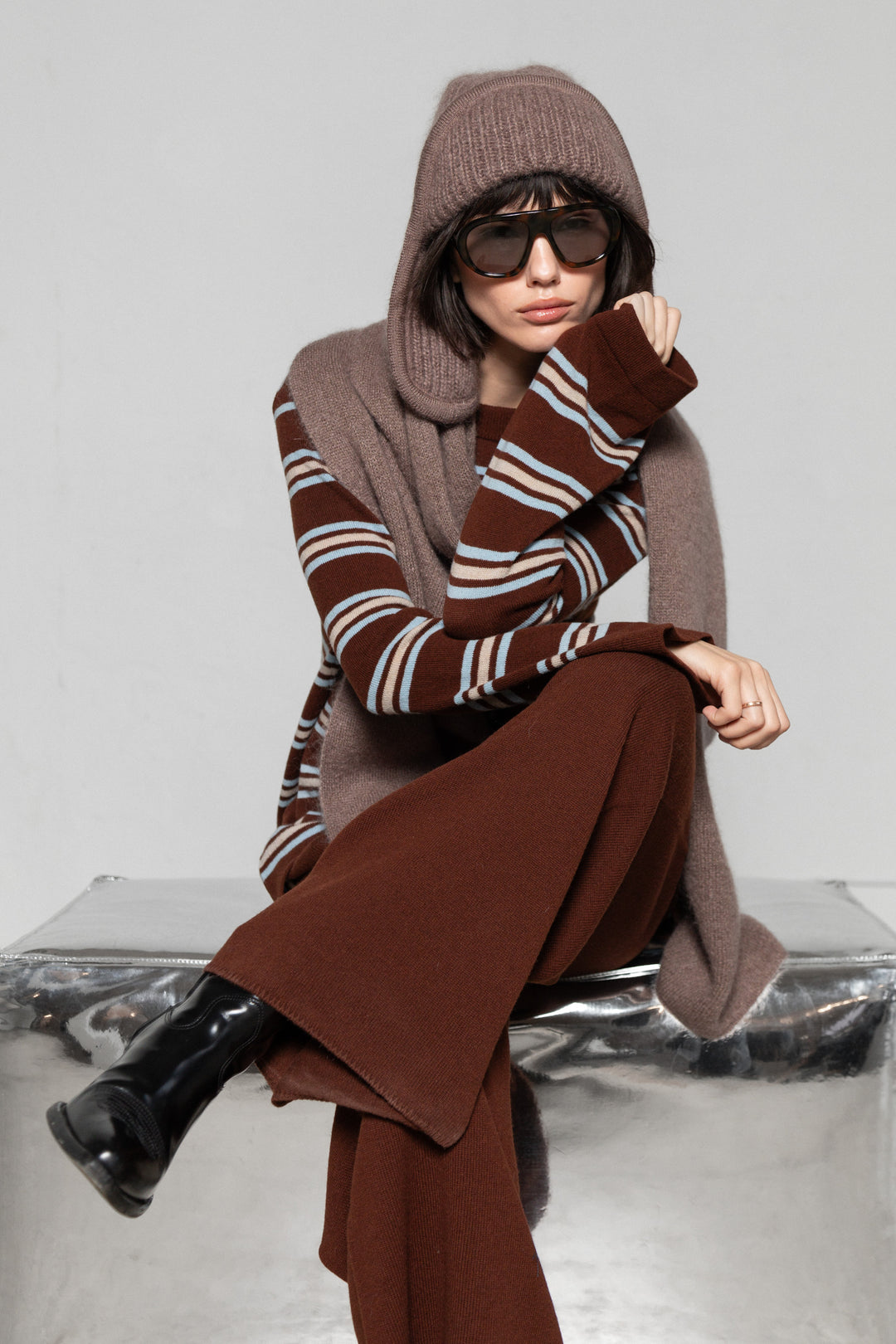 MOHAIR AND SILK SCARF