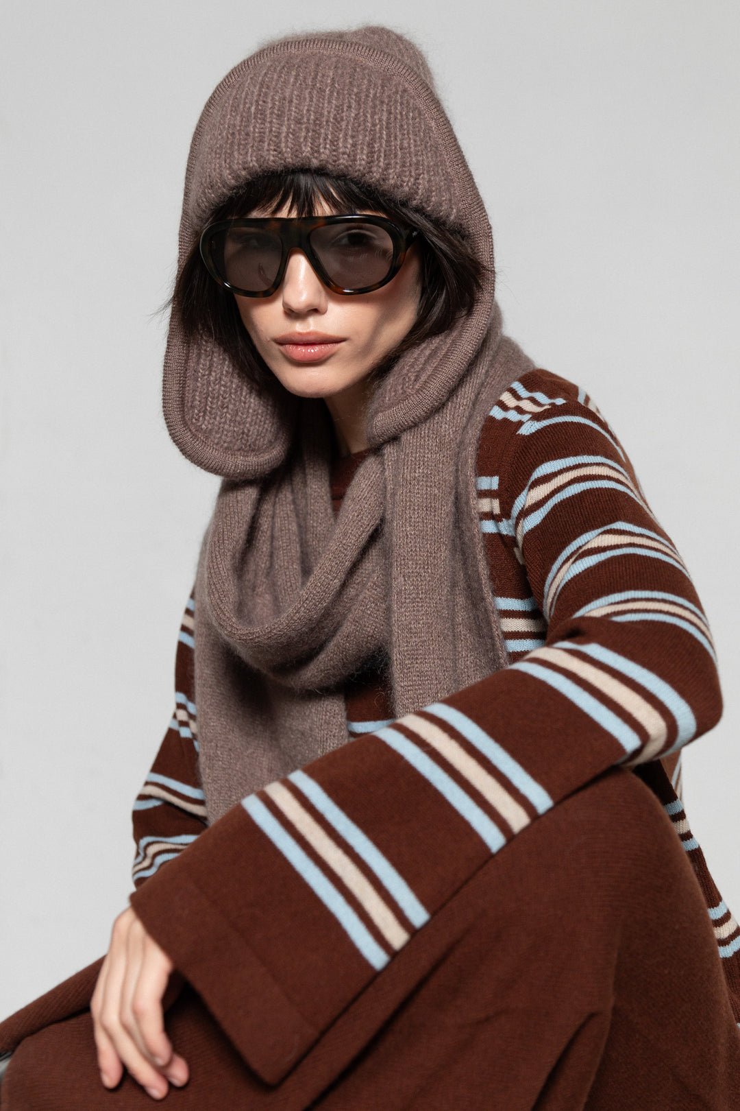 MOHAIR AND SILK SCARF