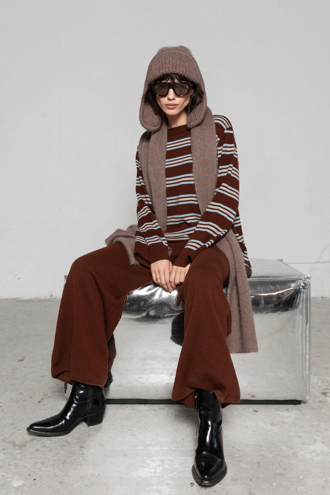 MOHAIR AND SILK SCARF