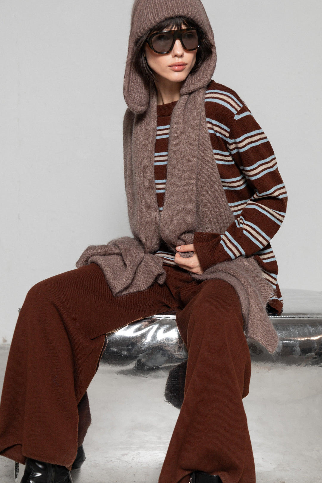 MOHAIR AND SILK SCARF