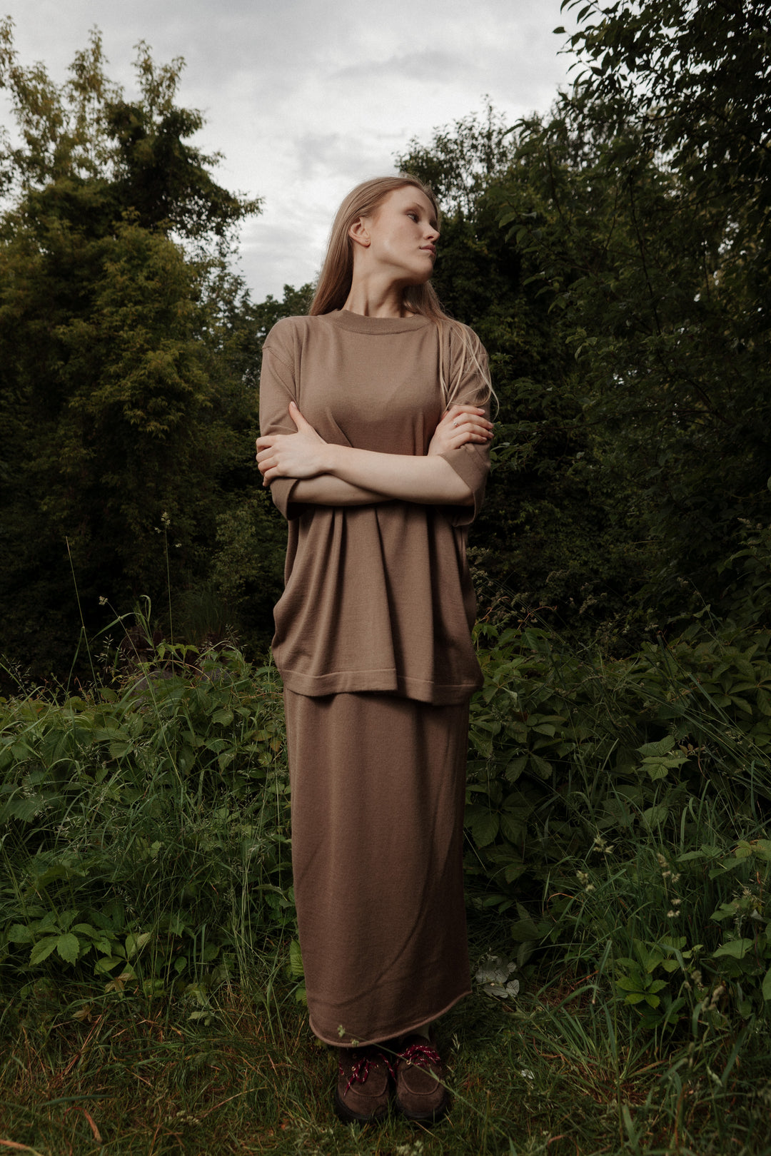 TRUFFLE EXTRA FINE MERINO WOOL T-SHIRT