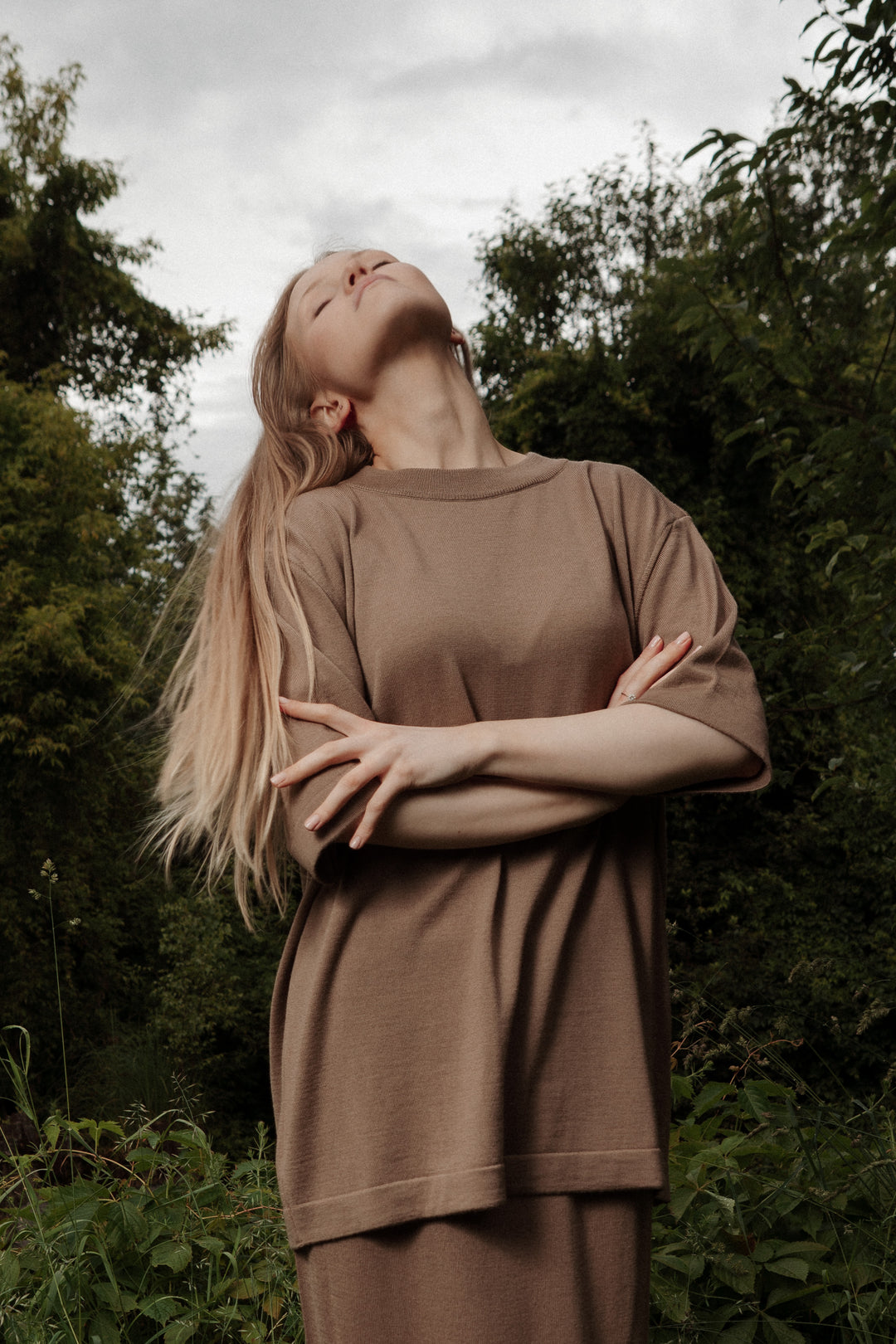 TRUFFLE EXTRA FINE MERINO WOOL T-SHIRT