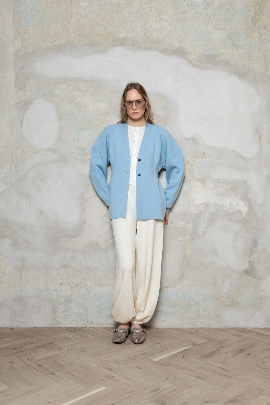 CLOUD BLUE LAMBSWOOL JACKET