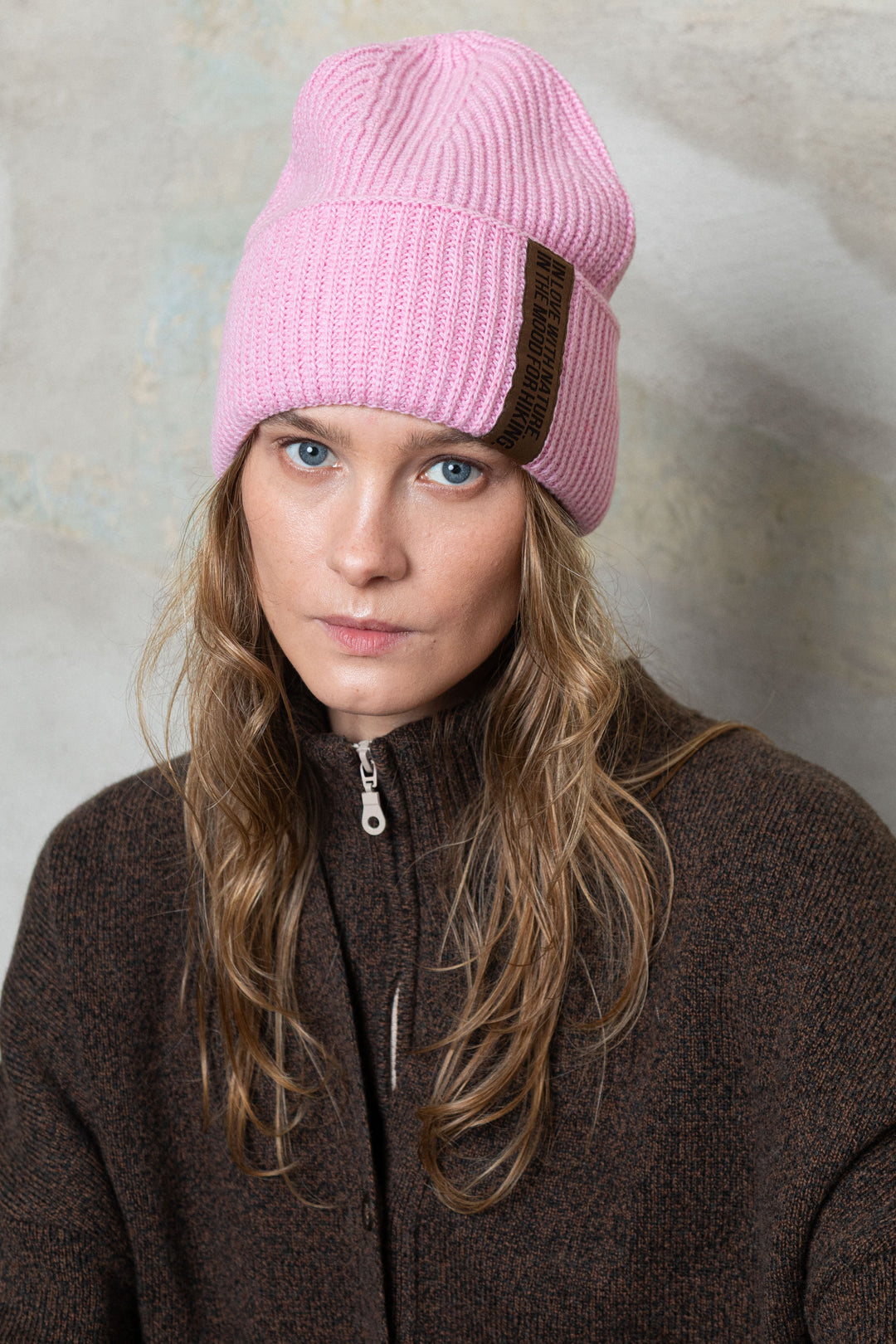 BABY PINK LAMBSWOOL BEANIE