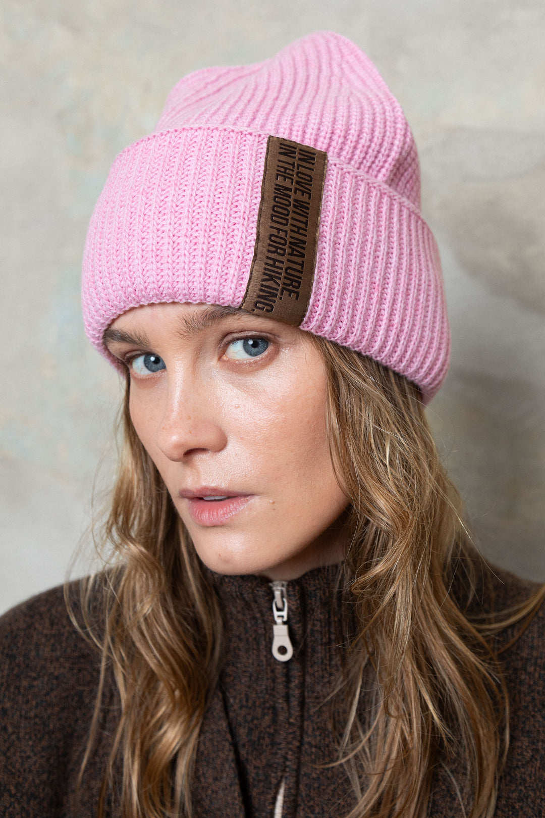 BABY PINK LAMBSWOOL BEANIE