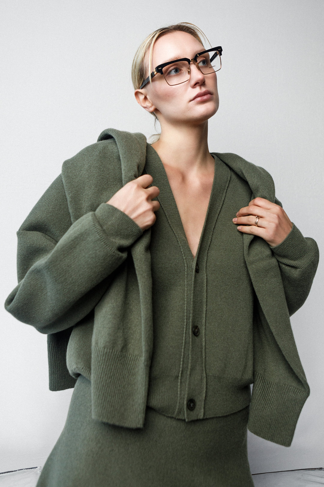 MOSS GREEN BOMBER JACKET