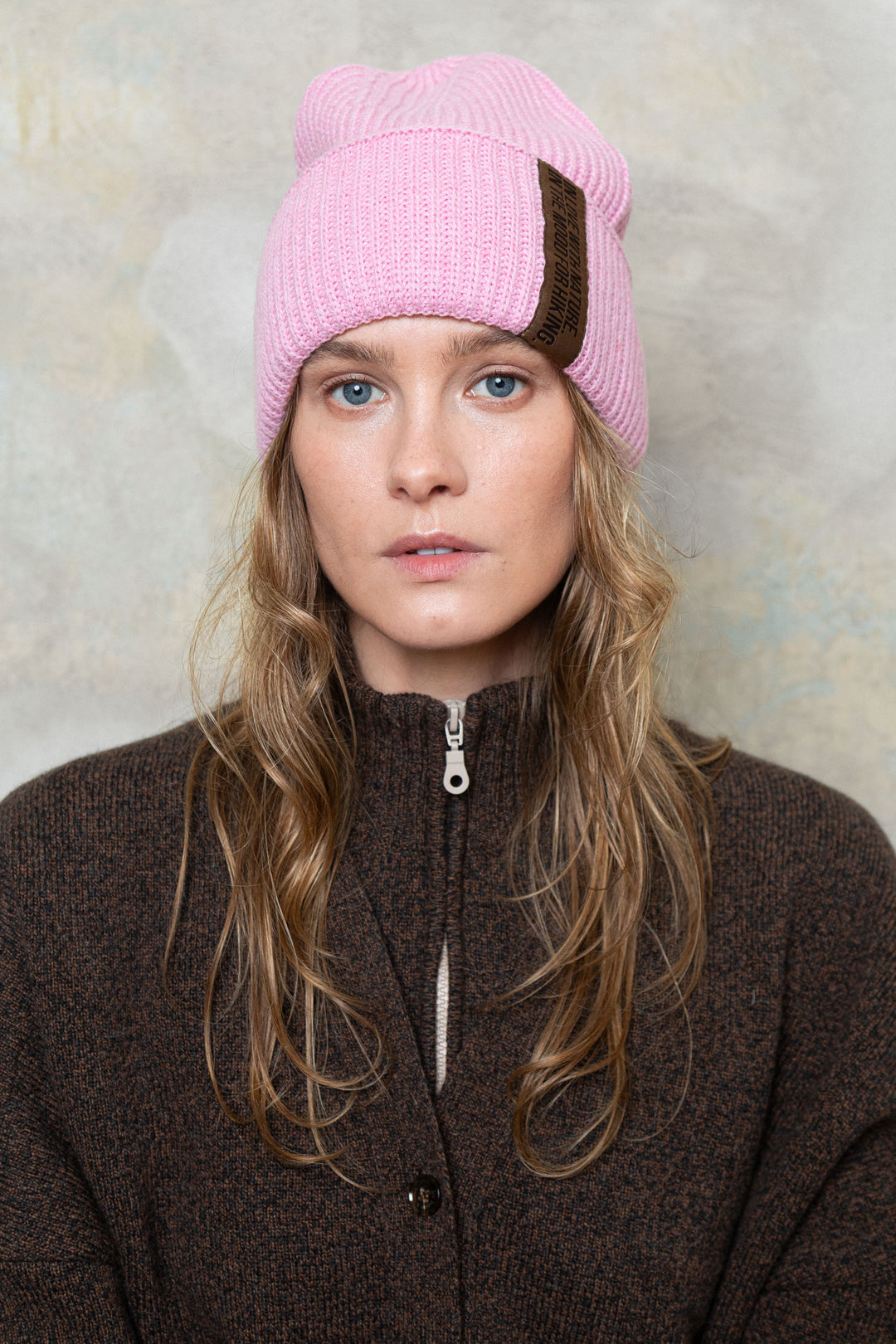 BABY PINK LAMBSWOOL BEANIE