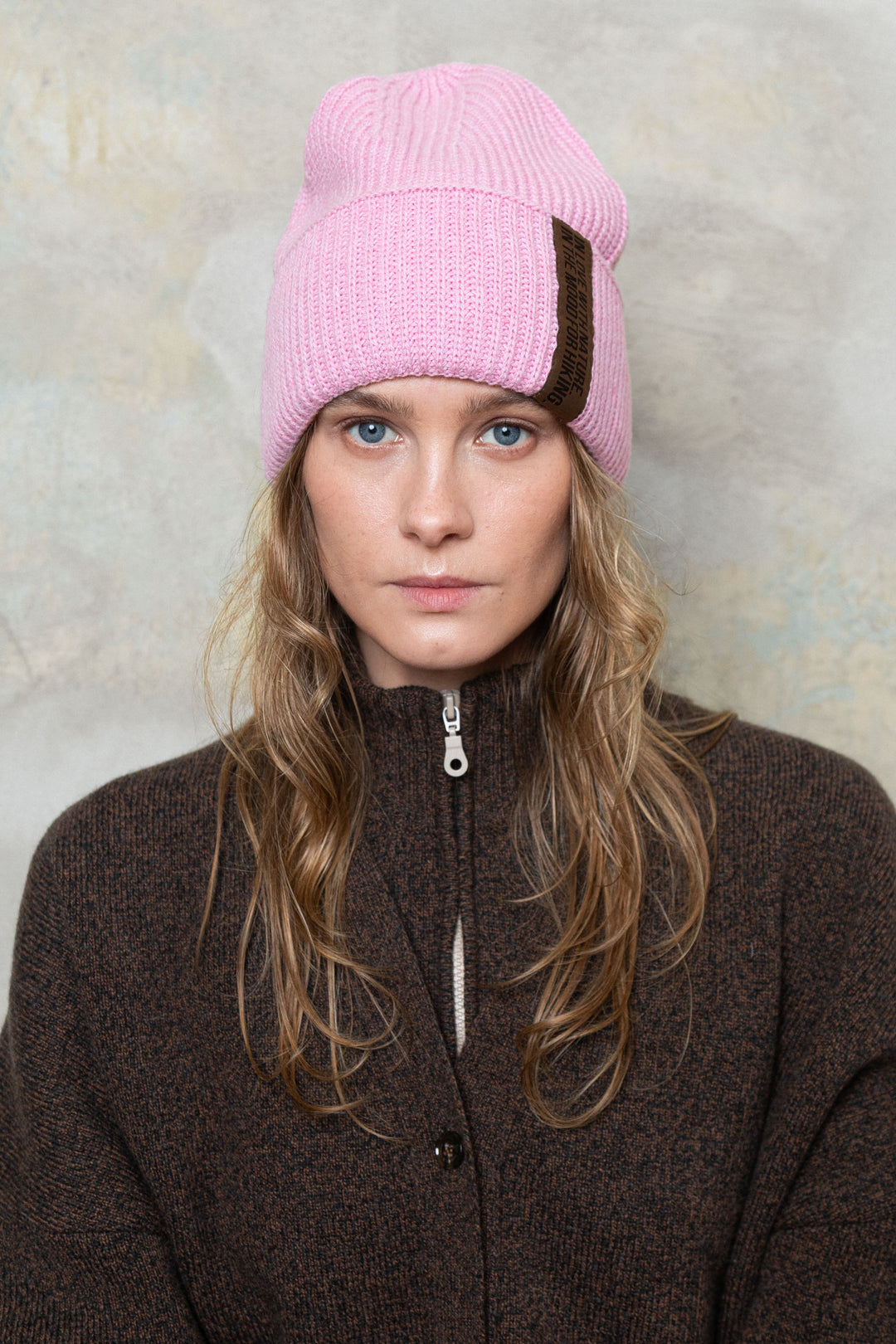 BABY PINK LAMBSWOOL BEANIE