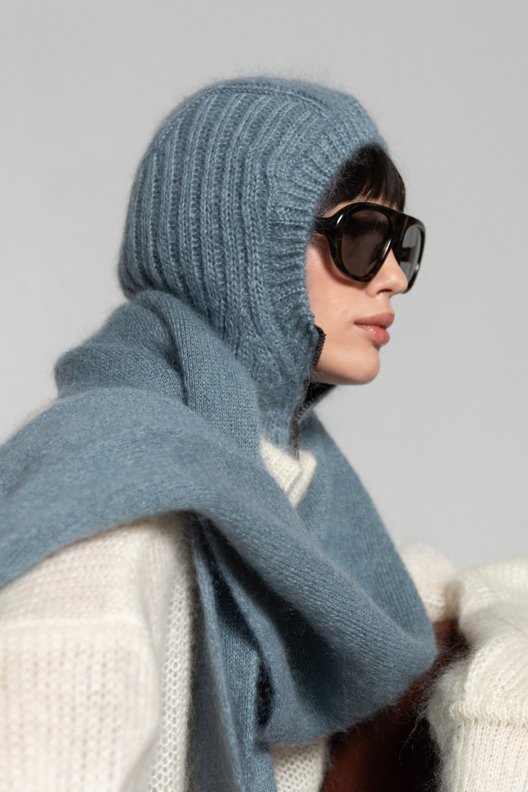 MOHAIR AND SILK SCARF