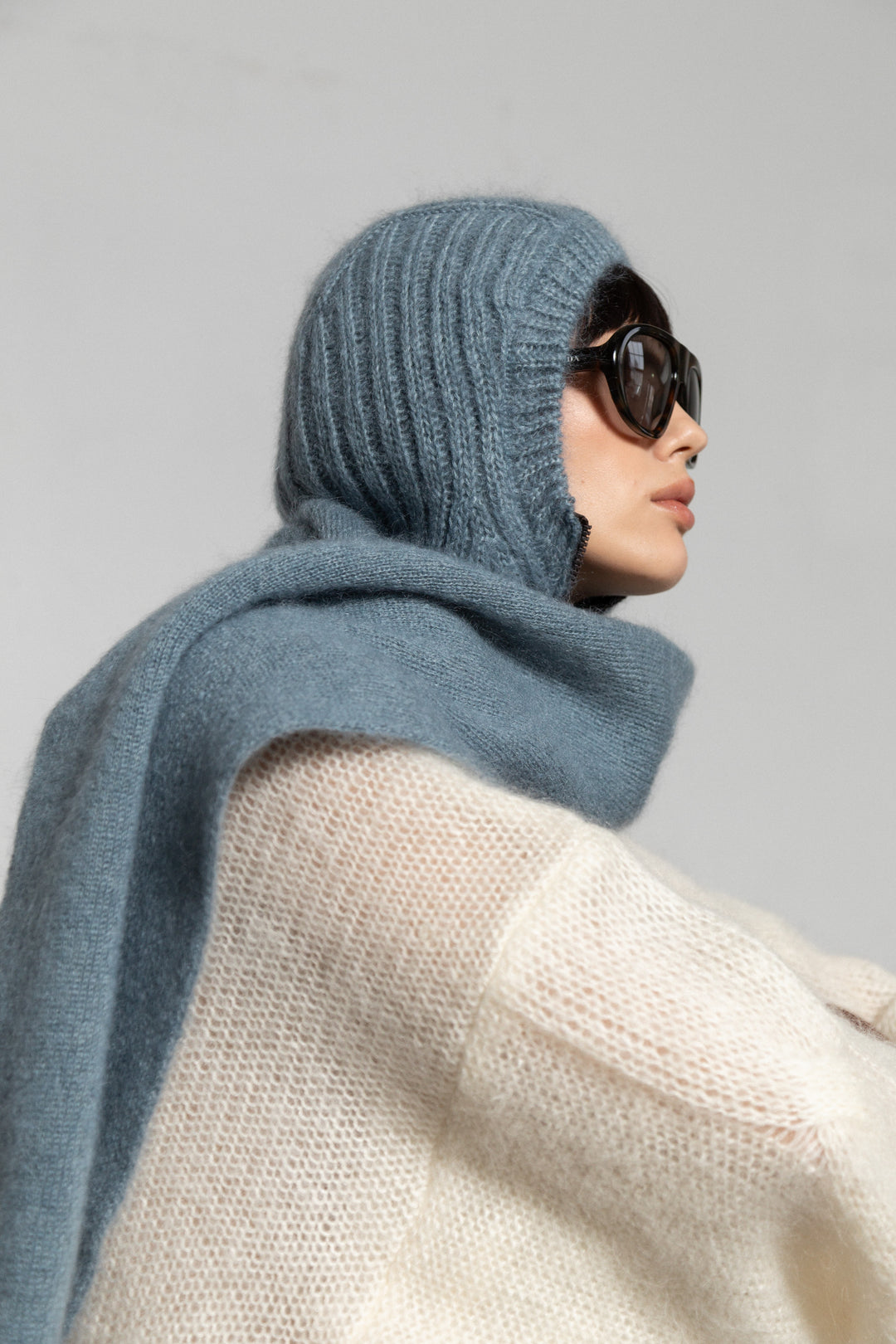 MOHAIR AND SILK SCARF