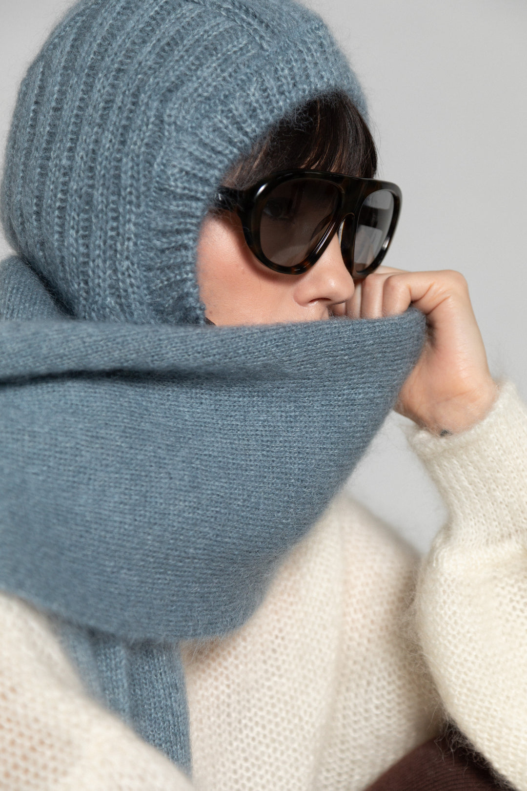 MOHAIR AND SILK SCARF