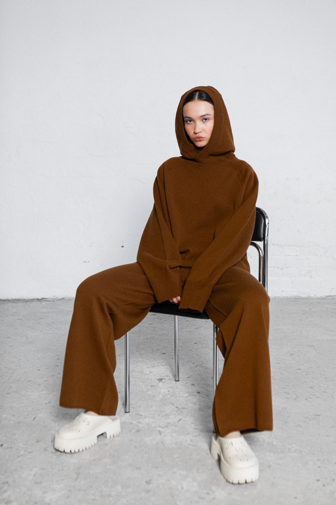 TERRACOTTA LAMBSWOOL TROUSERS