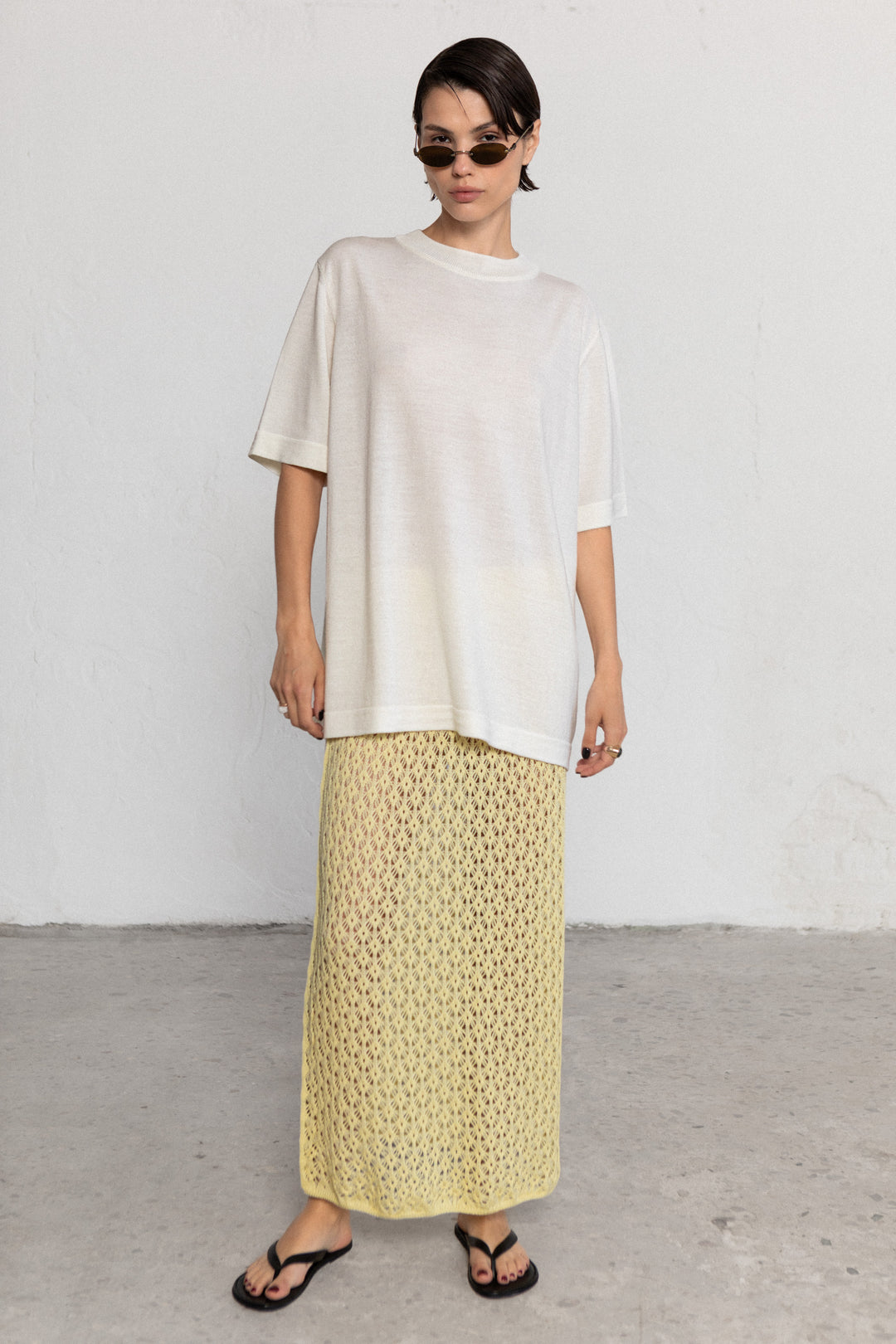 PEARL EXTRA FINE MERINO WOOL T-SHIRT