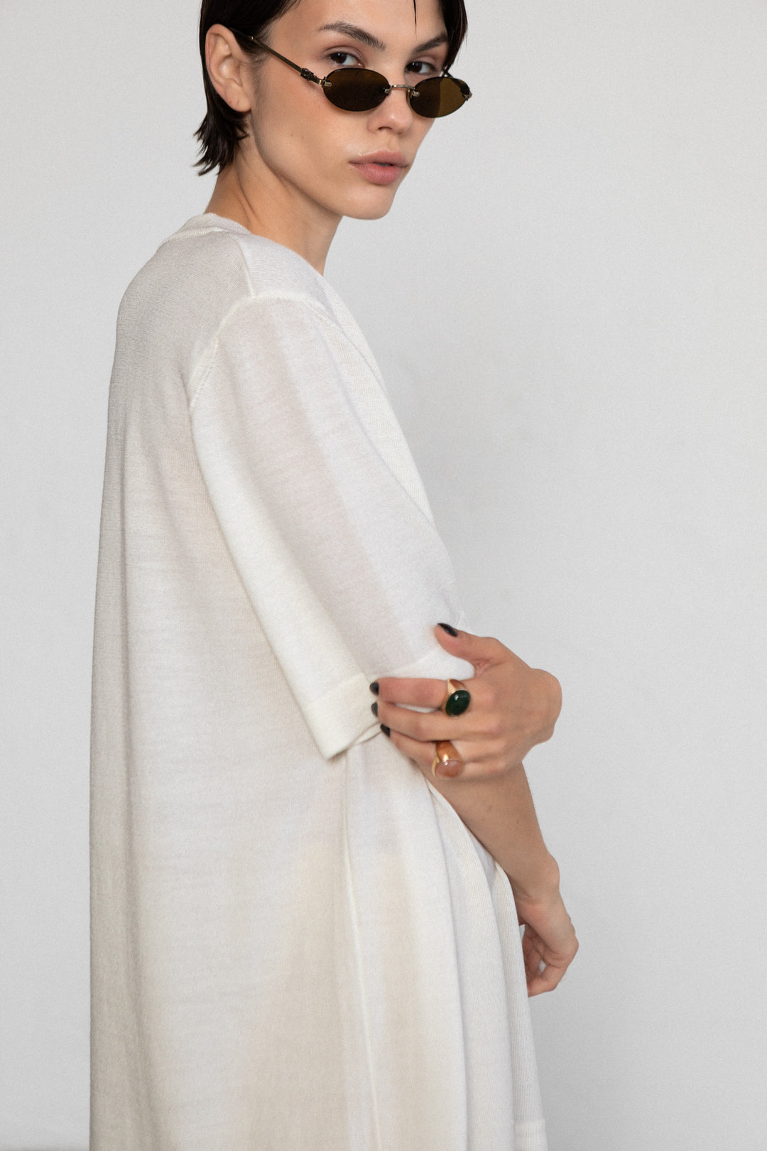 PEARL EXTRA FINE MERINO WOOL T-SHIRT