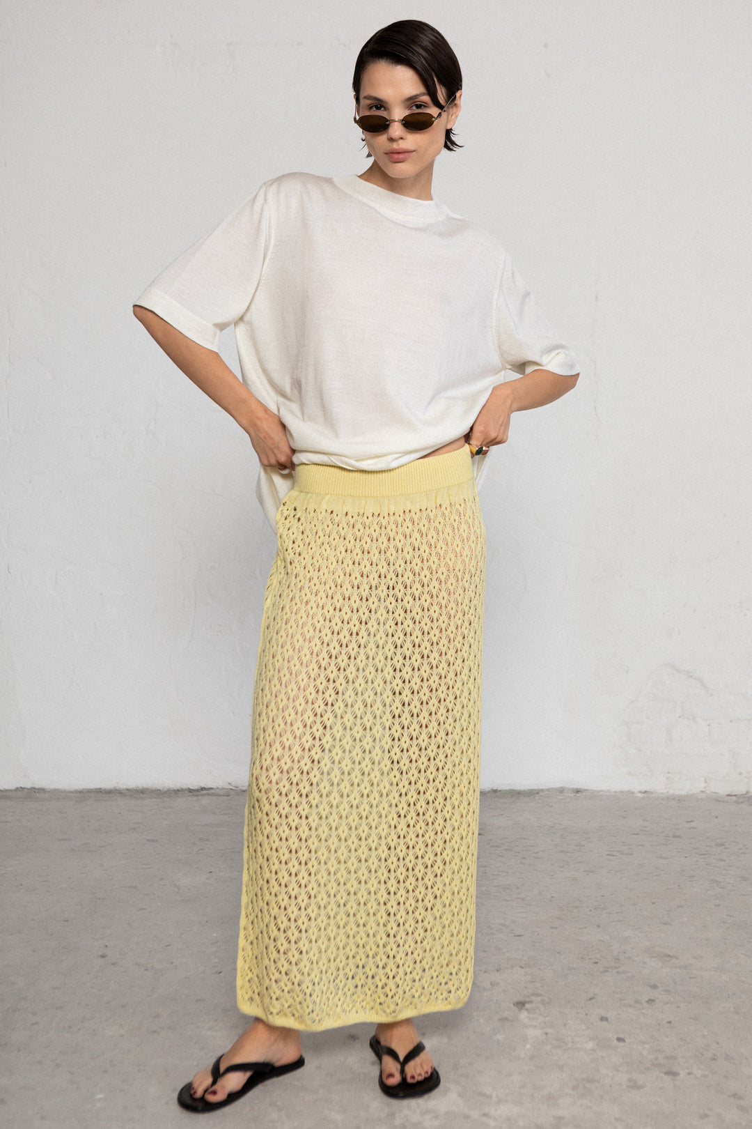 PEARL EXTRA FINE MERINO WOOL T-SHIRT