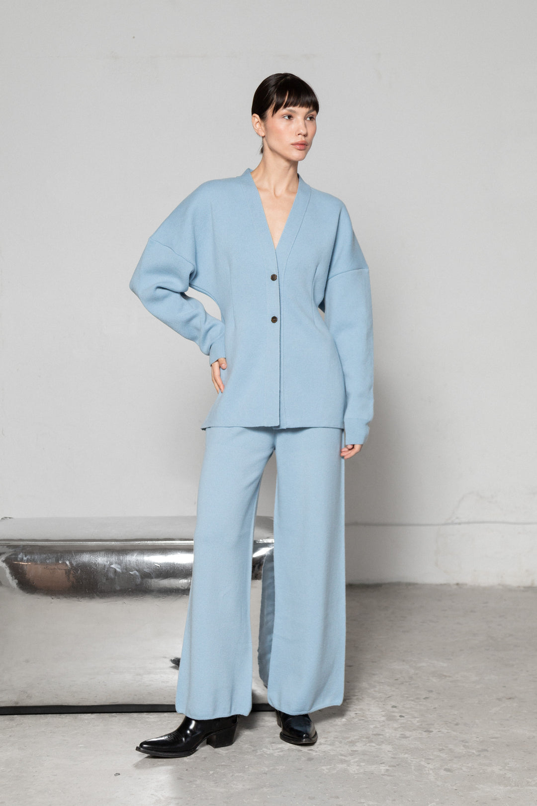 CLOUD BLUE LAMBSWOOL JACKET