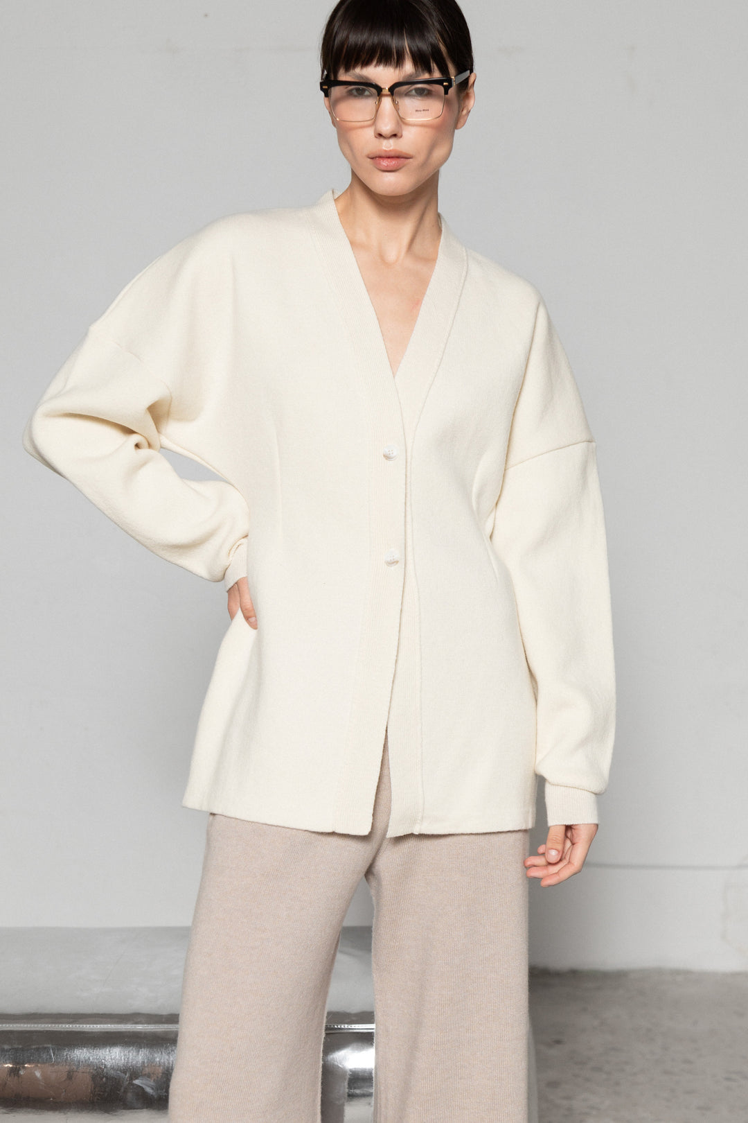 PEARL CASHMERE-MERINO WOOL JACKET