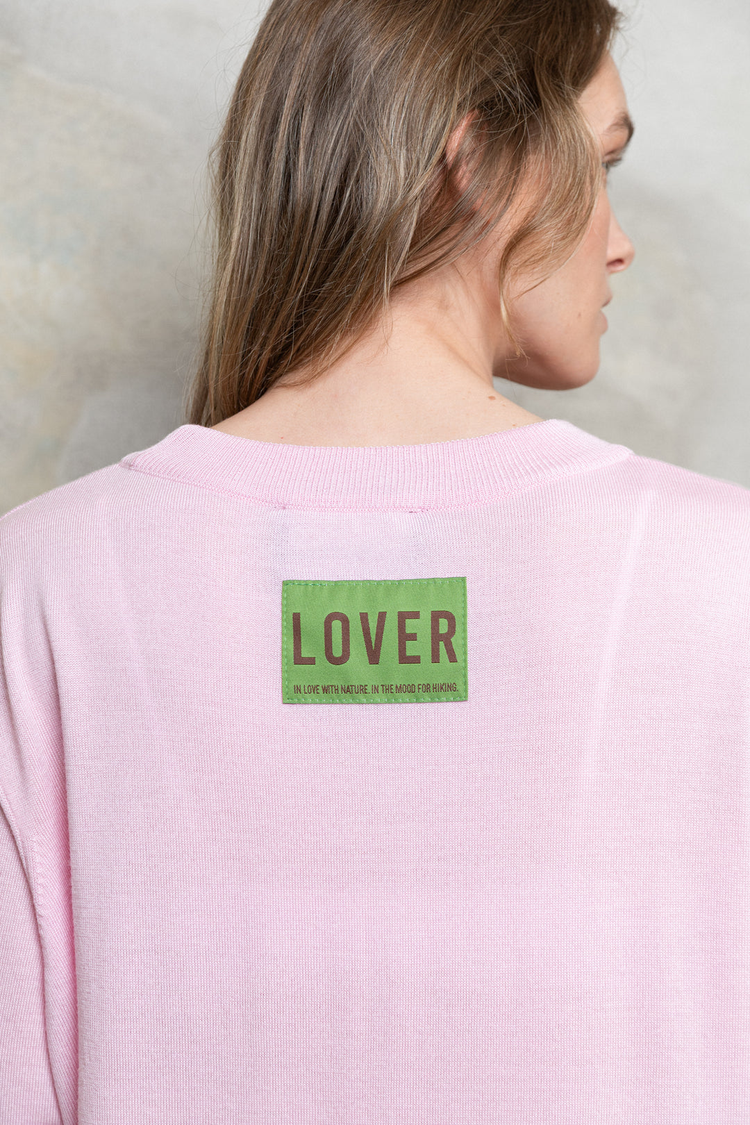 BABY PINK EXTRA FINE MERINO WOOL T-SHIRT