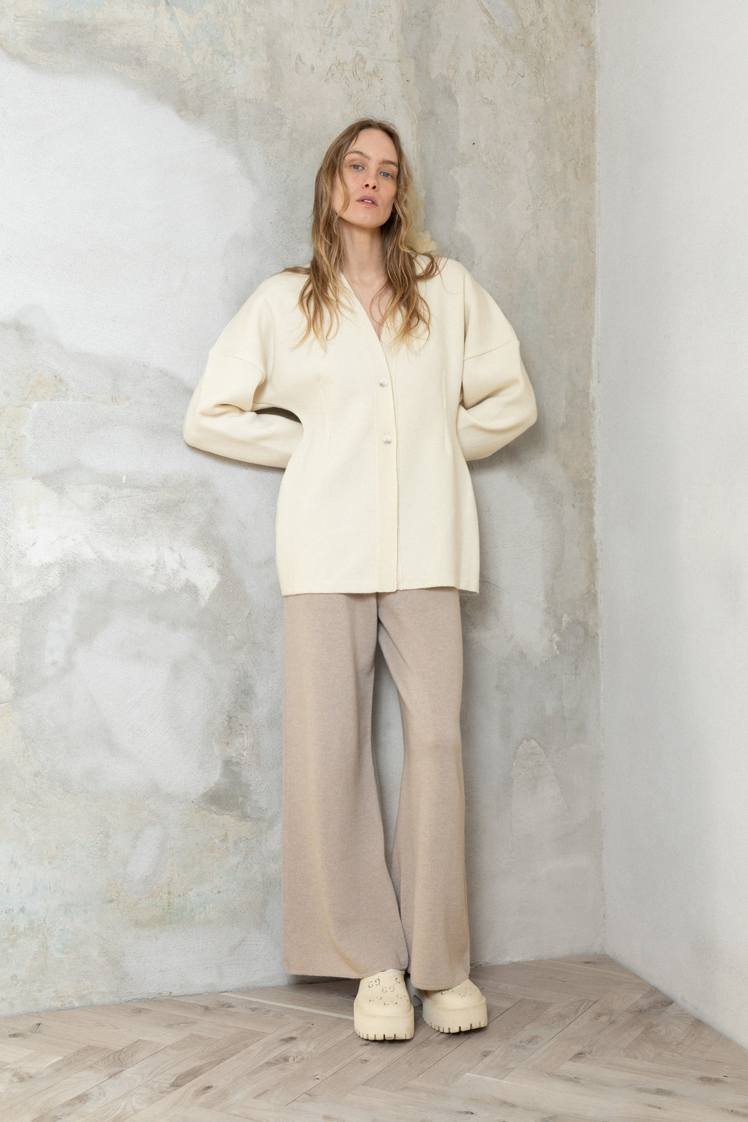 PEARL CASHMERE-MERINO WOOL JACKET