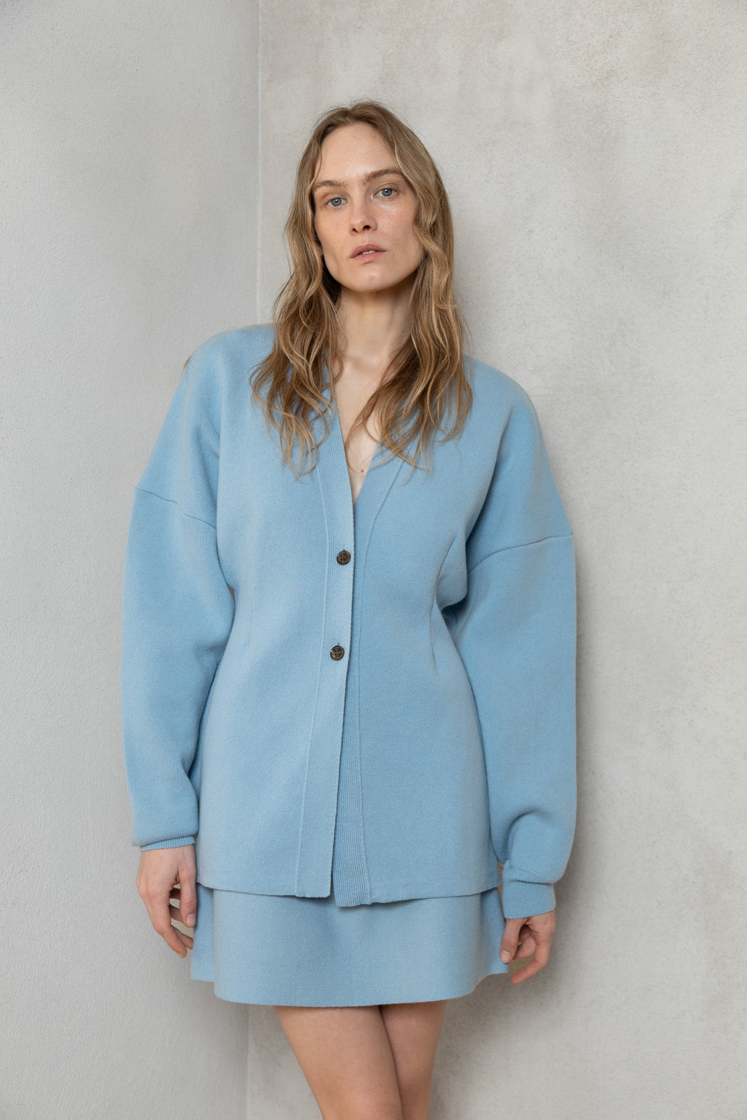CLOUD BLUE LAMBSWOOL JACKET