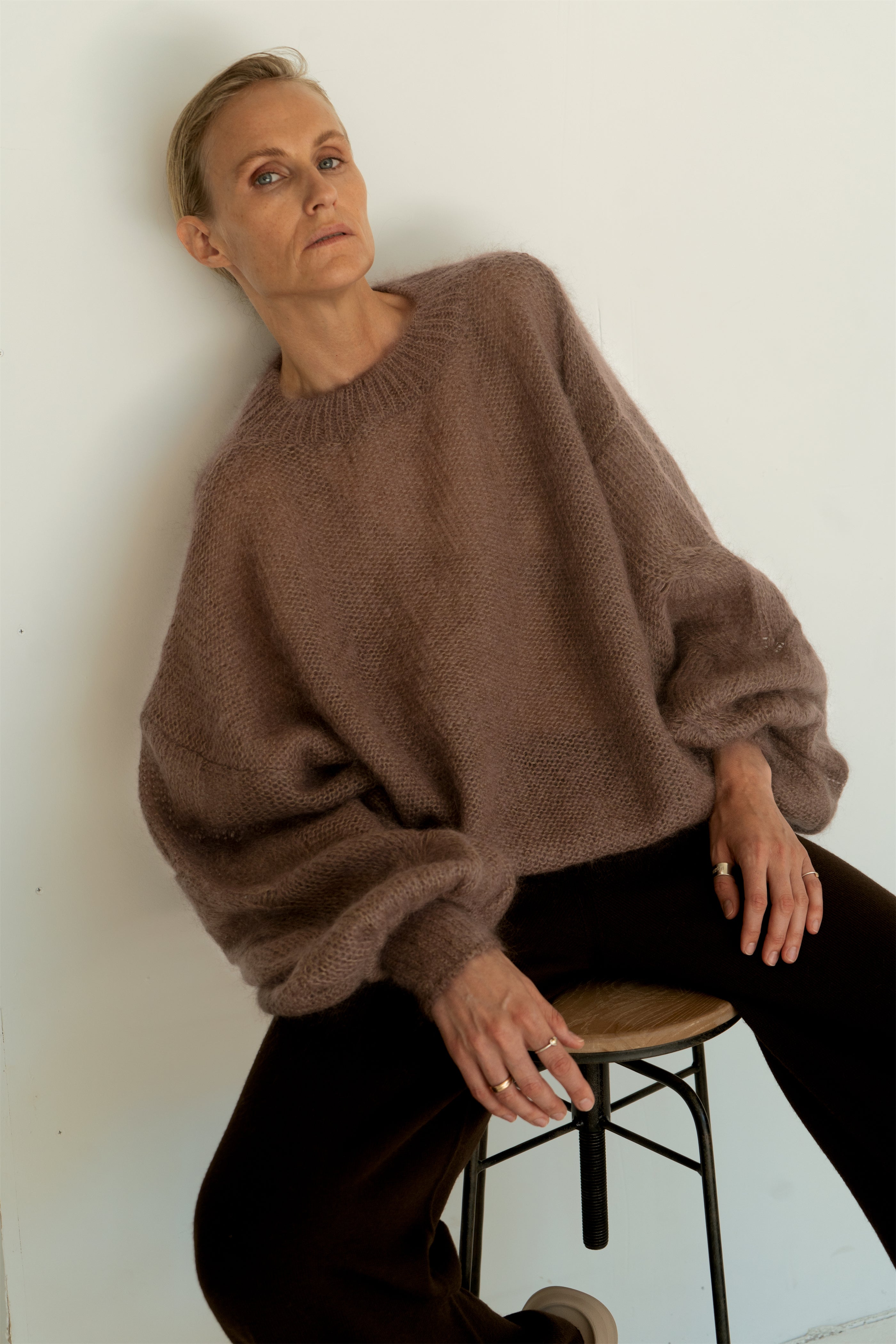 COCOA MOHAIR AND SILK SWEATER for lovers and trees 