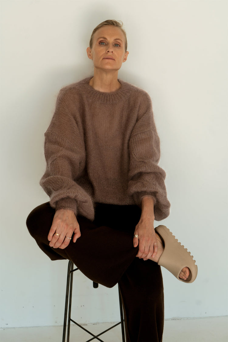 COCOA MOHAIR AND SILK SWEATER for lovers and trees 