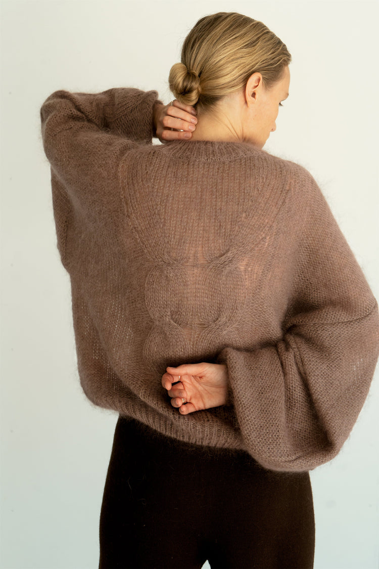 COCOA MOHAIR AND SILK SWEATER for lovers and trees 