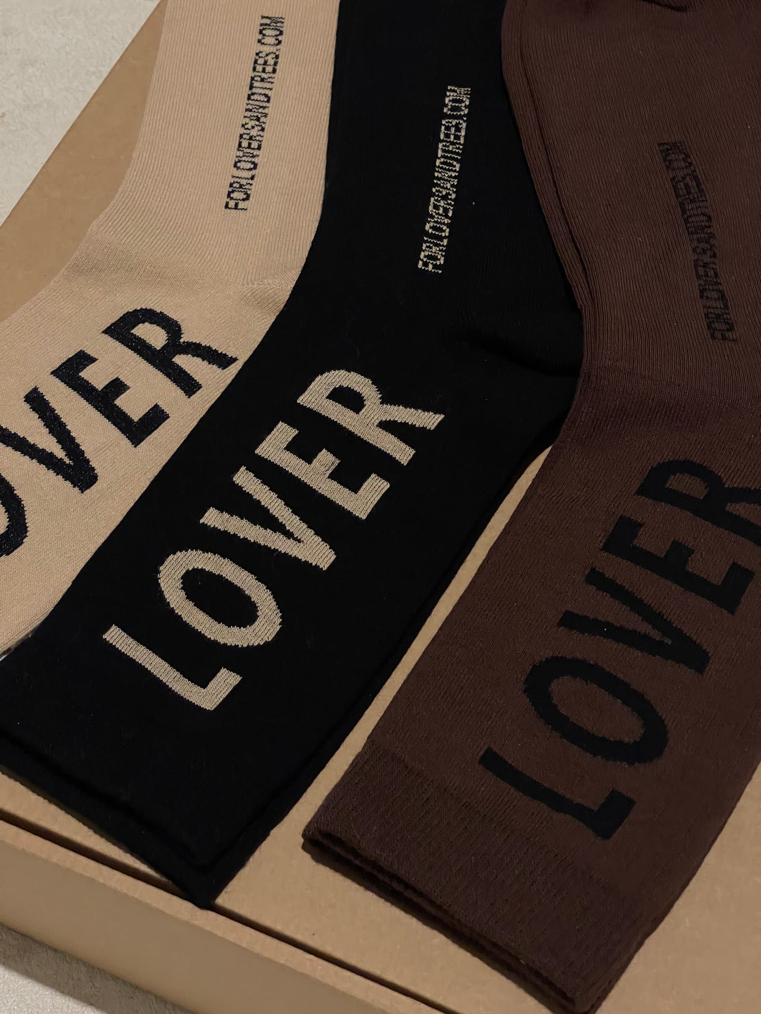 LOVER COTTON SOCKS SET for lovers and trees 